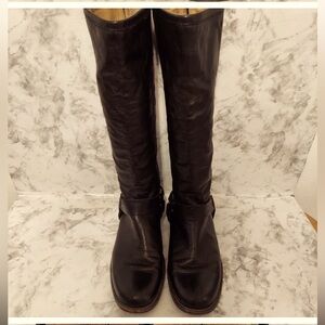 Pre-owned Frye Phillip harness leather boots